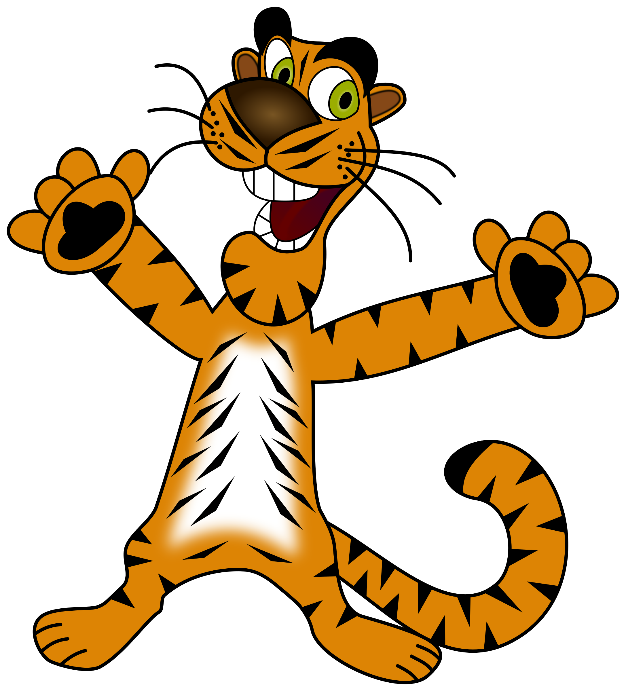 Веселый тигра от Коралл-Дент